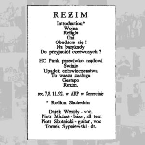 Reżim – Demo 1992 CD