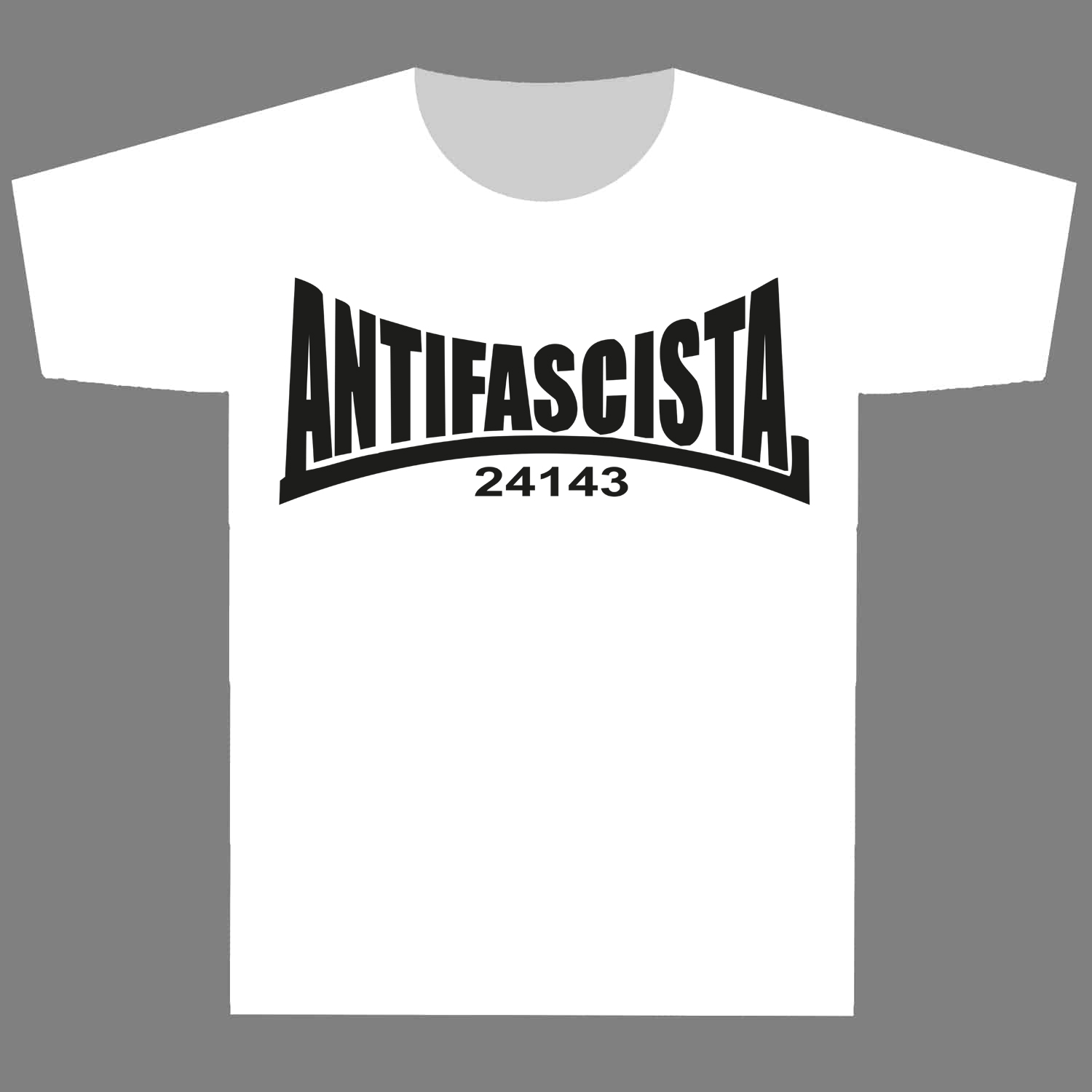 „Antifa 24143“ T-Shirt – Fire and Flames Music and Clothing
